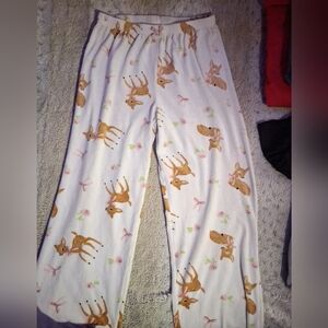 Adorable Deer Print Kids Pajama Pants